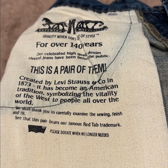 👛 (ANY 2/$35) LEVI’S Red Tab 514 Denim Jeans Half Elastic Back 29 x 32 - Picture 8 of 8